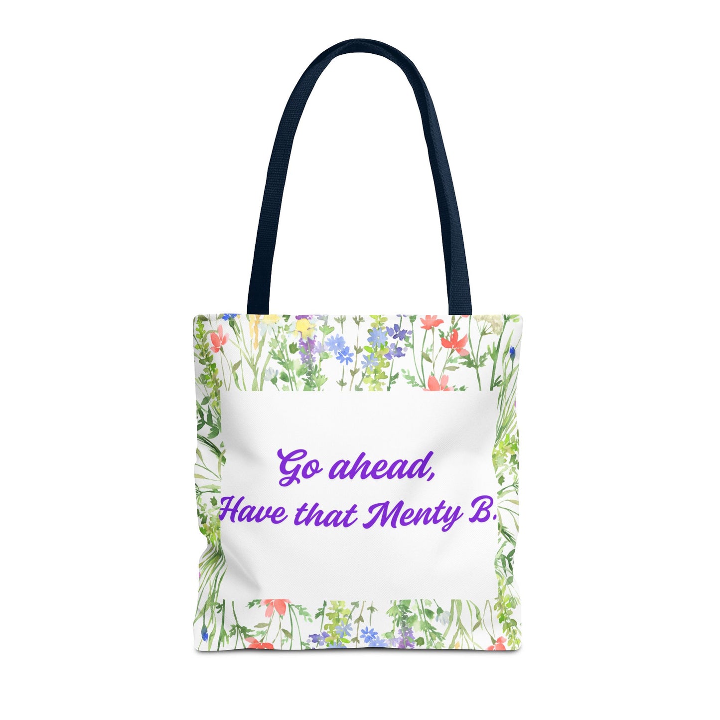 Floral Motivational Tote Bag, Inspirational Gift, Shopping Bag, Eco-Friendly, Spring Style, Unique Tote for Everyday Use