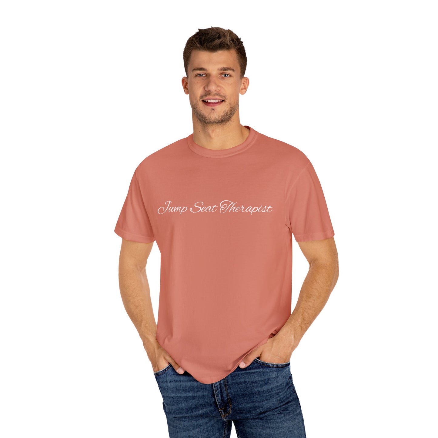 Jump Seat Therapist T-Shirt- Funny Flight Attendant Tee, Cabin Crew Life Shirt, Sarcastic Aviation Gift for Airline Workers