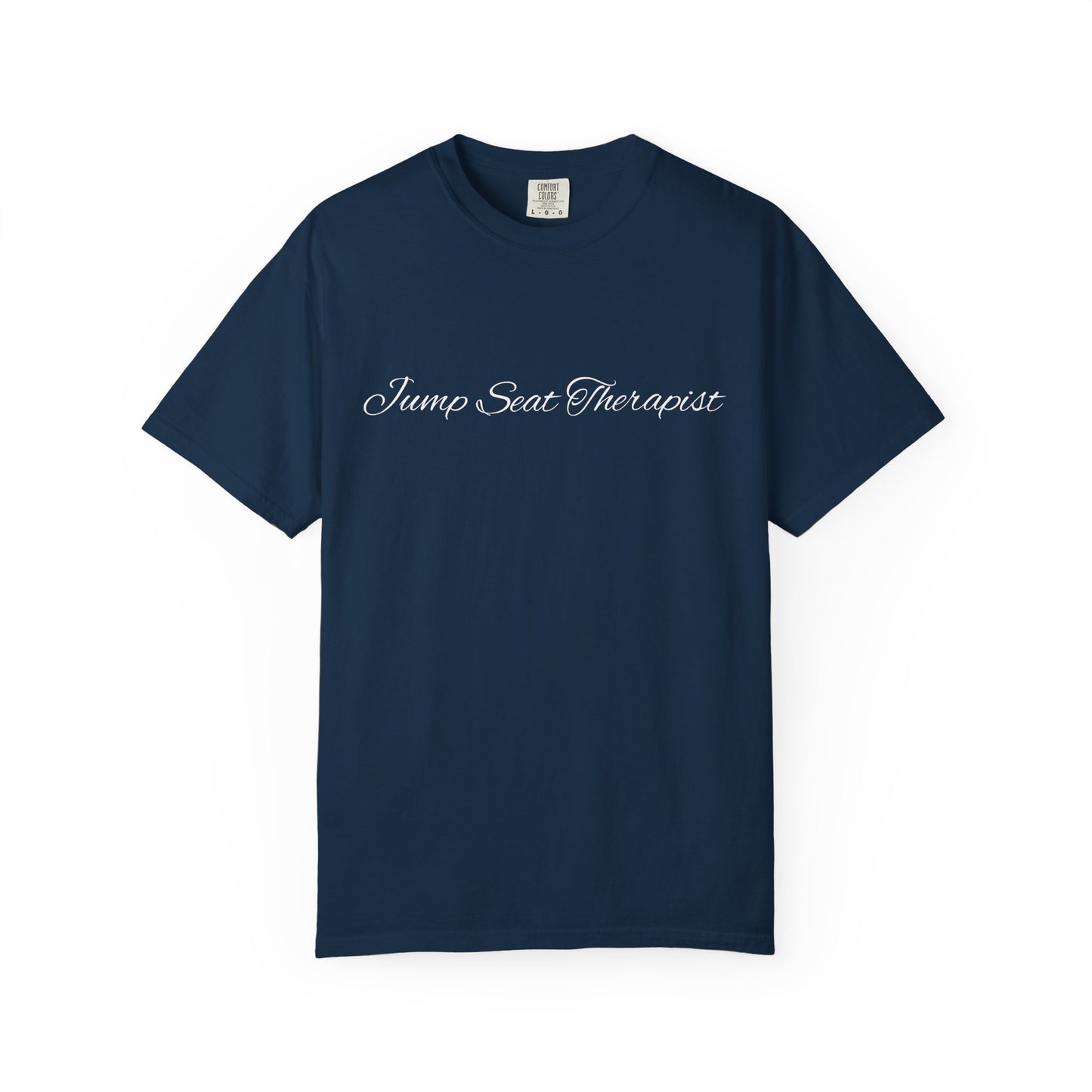 Jump Seat Therapist T-Shirt- Funny Flight Attendant Tee, Cabin Crew Life Shirt, Sarcastic Aviation Gift for Airline Workers