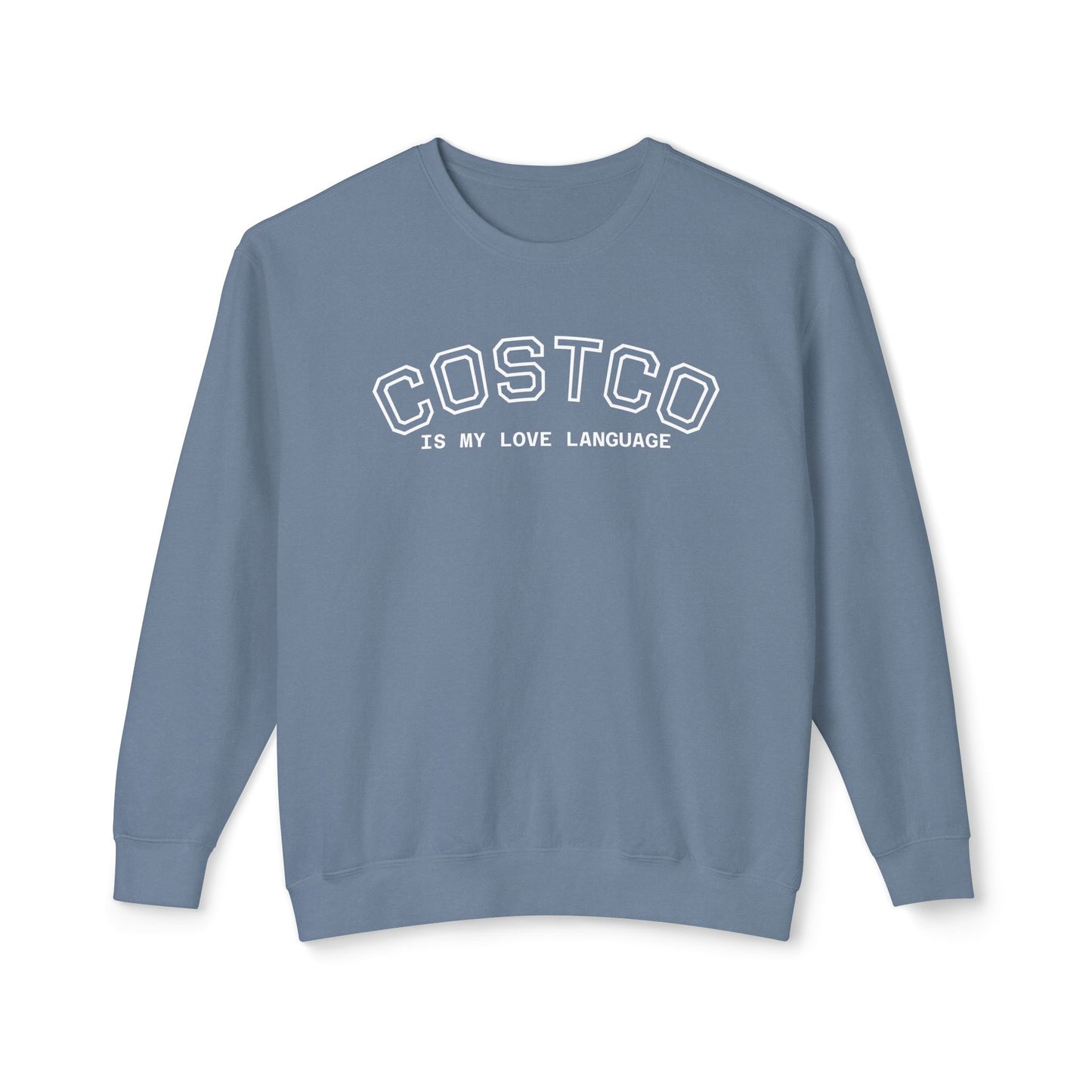 Costco Love Language Sweatshirt, Unisex Crewneck, Cozy Gift for Food Lovers, Casual Fashion, Great for Holidays & Everyday Wear