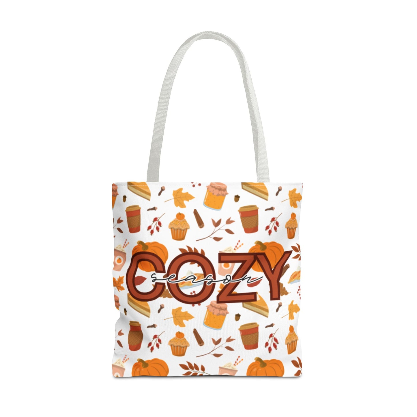 Cozy Season Tote Bag, Fall Tote, Autumn Bag, Halloween Shopping Bag, Seasonal Gift, Eco-Friendly Tote