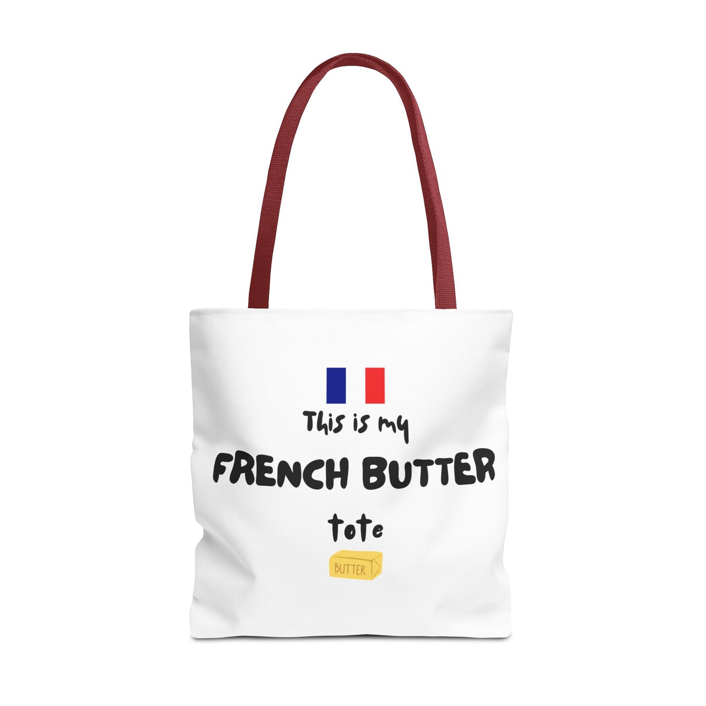 French Butter Tote Bag - Perfect for Food Lovers, International Flight Crews, Shopping, Beach Days, Eco-Friendly Gift, Summer Outings