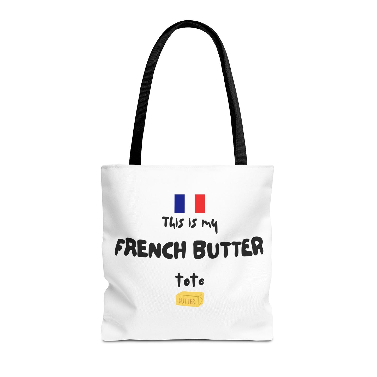 French Butter Tote Bag - Perfect for Food Lovers, International Flight Crews, Shopping, Beach Days, Eco-Friendly Gift, Summer Outings