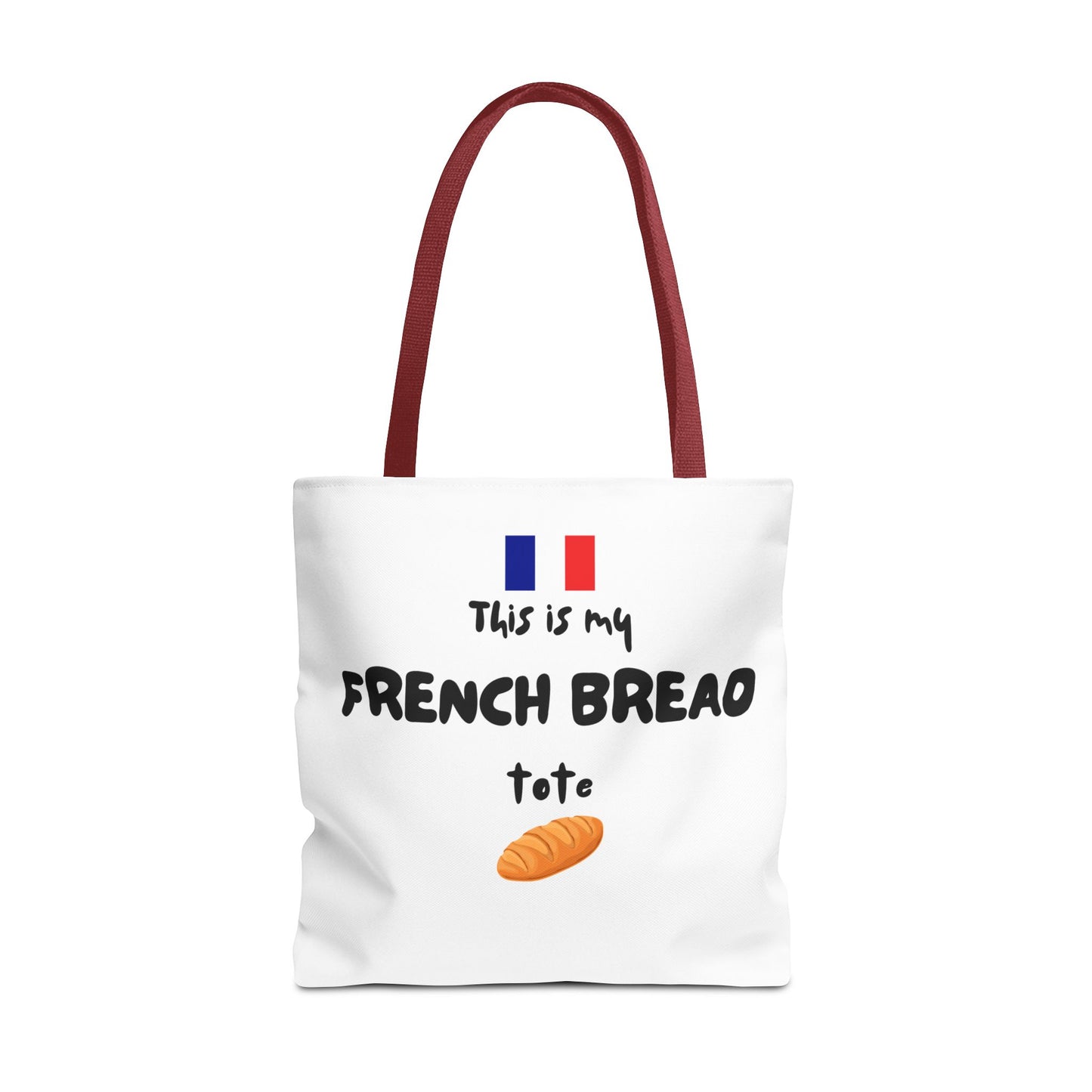French Bread Tote Bag - Perfect for International Flight Crews, Fun Grocery Bag, Market Tote, Shopping Bag, Gift for Bakers, Bread Lovers, French Culture