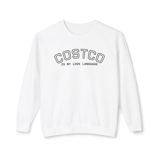 Costco Love Language Sweatshirt, Unisex Crewneck, Cozy Gift for Food Lovers, Casual Fashion, Great for Holidays & Everyday Wear