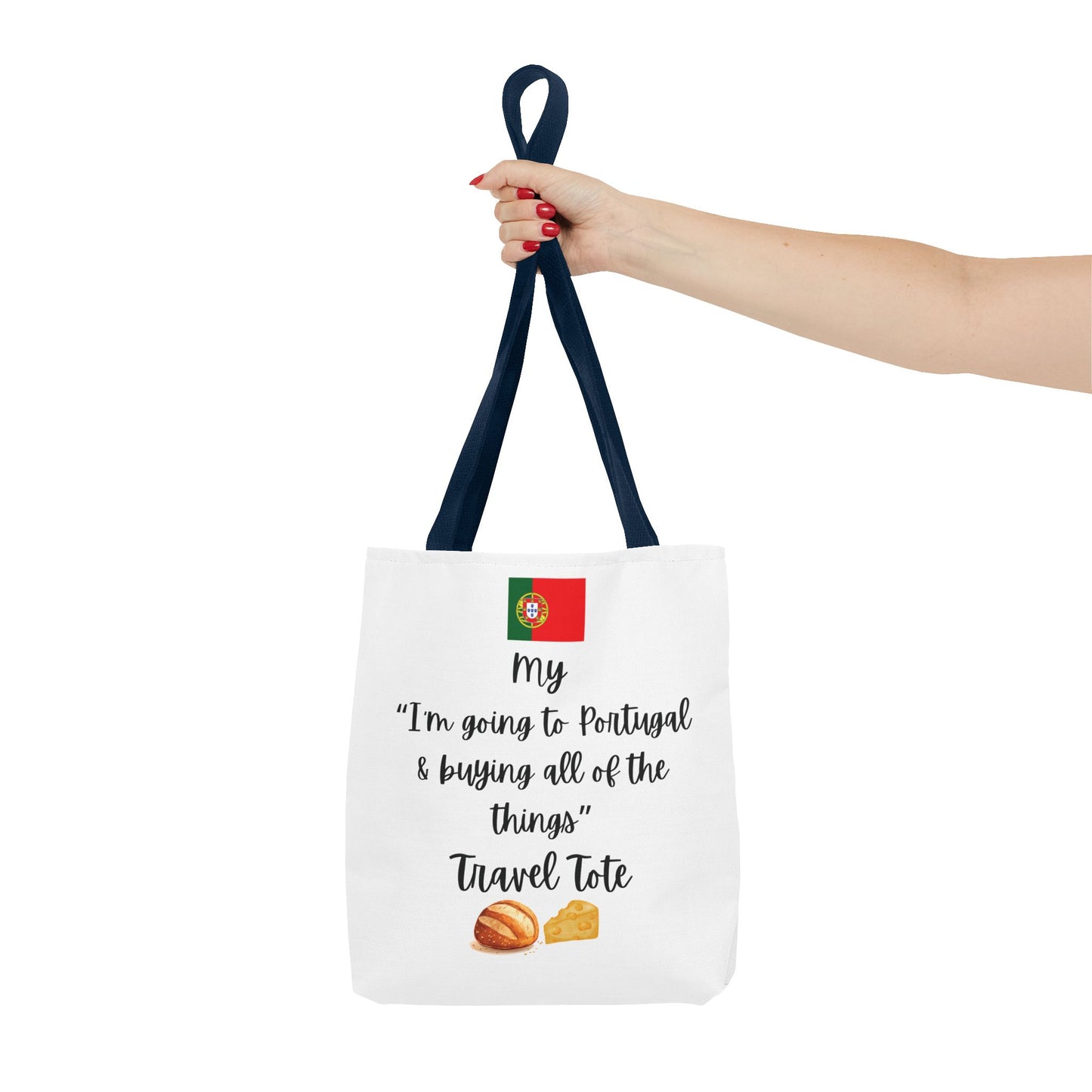 Travel Tote Bag – "My I'm Going to Portugal & Buying All of The Things" – Perfect for Flight Crews, Vacation, Beach, Shopping, Gift for Travelers, Adventure