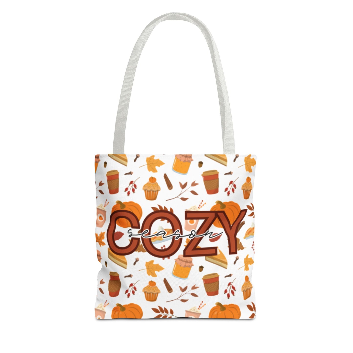 Cozy Season Tote Bag, Fall Tote, Autumn Bag, Halloween Shopping Bag, Seasonal Gift, Eco-Friendly Tote