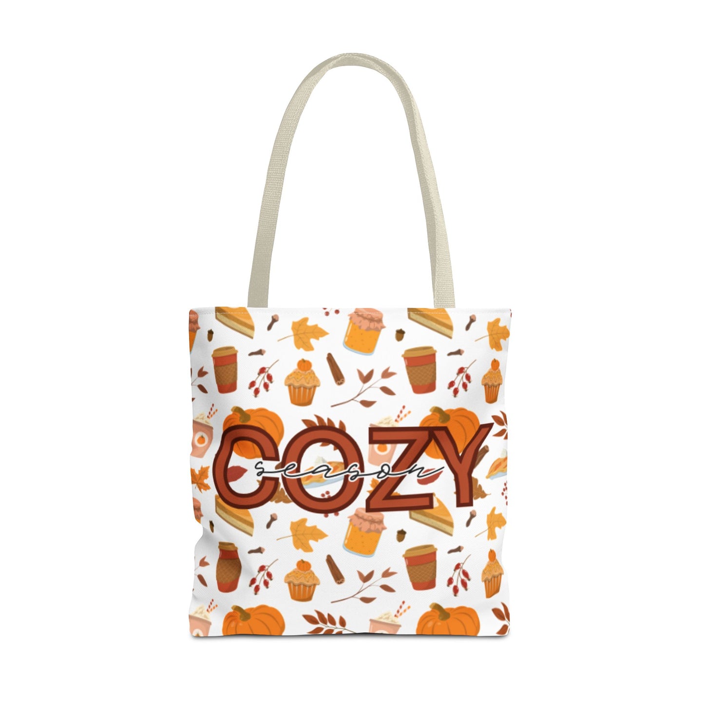 Cozy Season Tote Bag, Fall Tote, Autumn Bag, Halloween Shopping Bag, Seasonal Gift, Eco-Friendly Tote