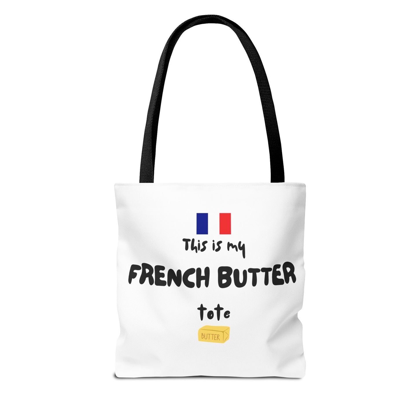 French Butter Tote Bag - Perfect for Food Lovers, International Flight Crews, Shopping, Beach Days, Eco-Friendly Gift, Summer Outings