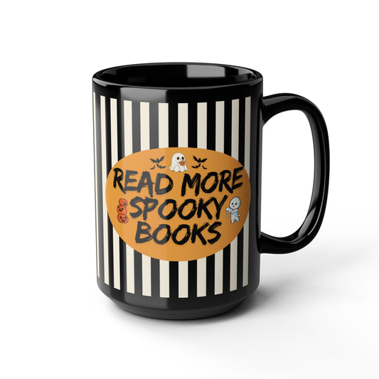 Spooky Book Lover's Mug, Read More Spooky Books, Halloween Gift, Coffee Lovers, Witchy Decor, Autumn Beverage