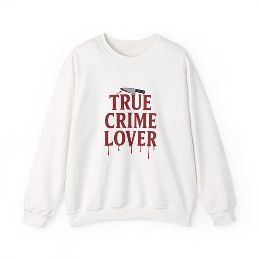 True Crime Lover Sweatshirt- Cozy Murder Show Crewneck, Funny Gift for Crime Junkies, Podcast Bingers & Sleuth Queens