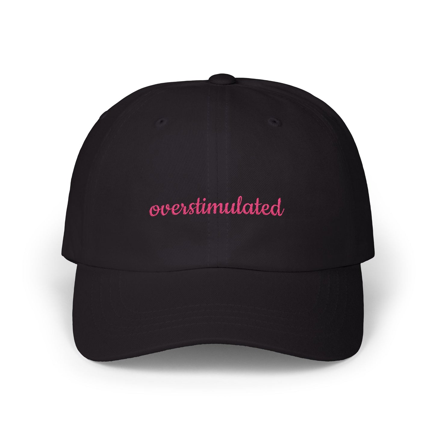 Overstimulated Cap, Trendy Hat, Gift for the Overstimulated, Adjustable Cap, Fashionable Accessory, Casual Everyday Wear
