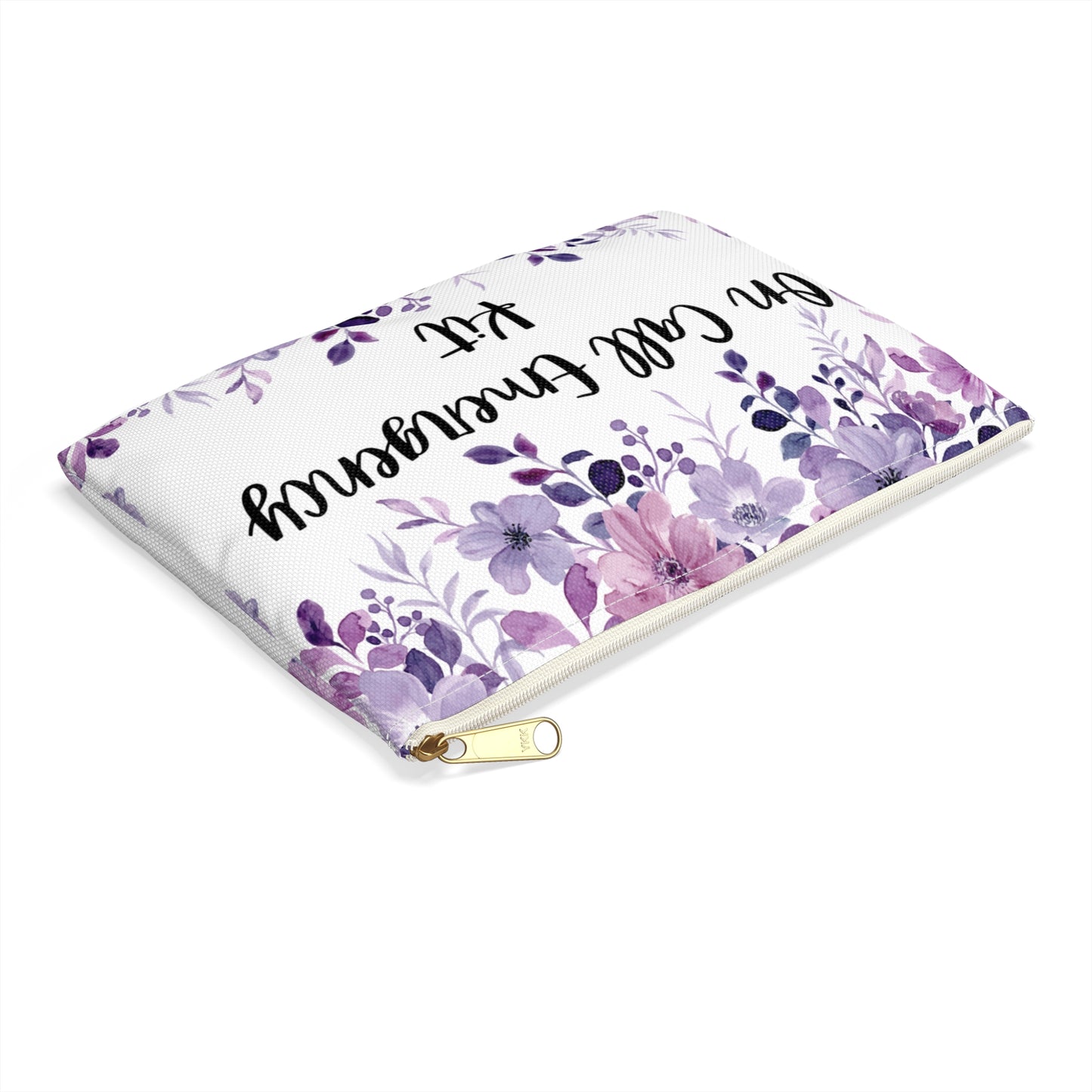 Floral "On Call Emergency Kit" Pouch, Travel Accessories, Makeup Organizer, Gift for Nurses, Health Care Essentials