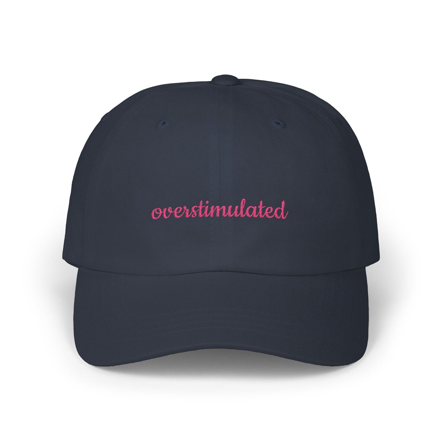 Overstimulated Cap, Trendy Hat, Gift for the Overstimulated, Adjustable Cap, Fashionable Accessory, Casual Everyday Wear