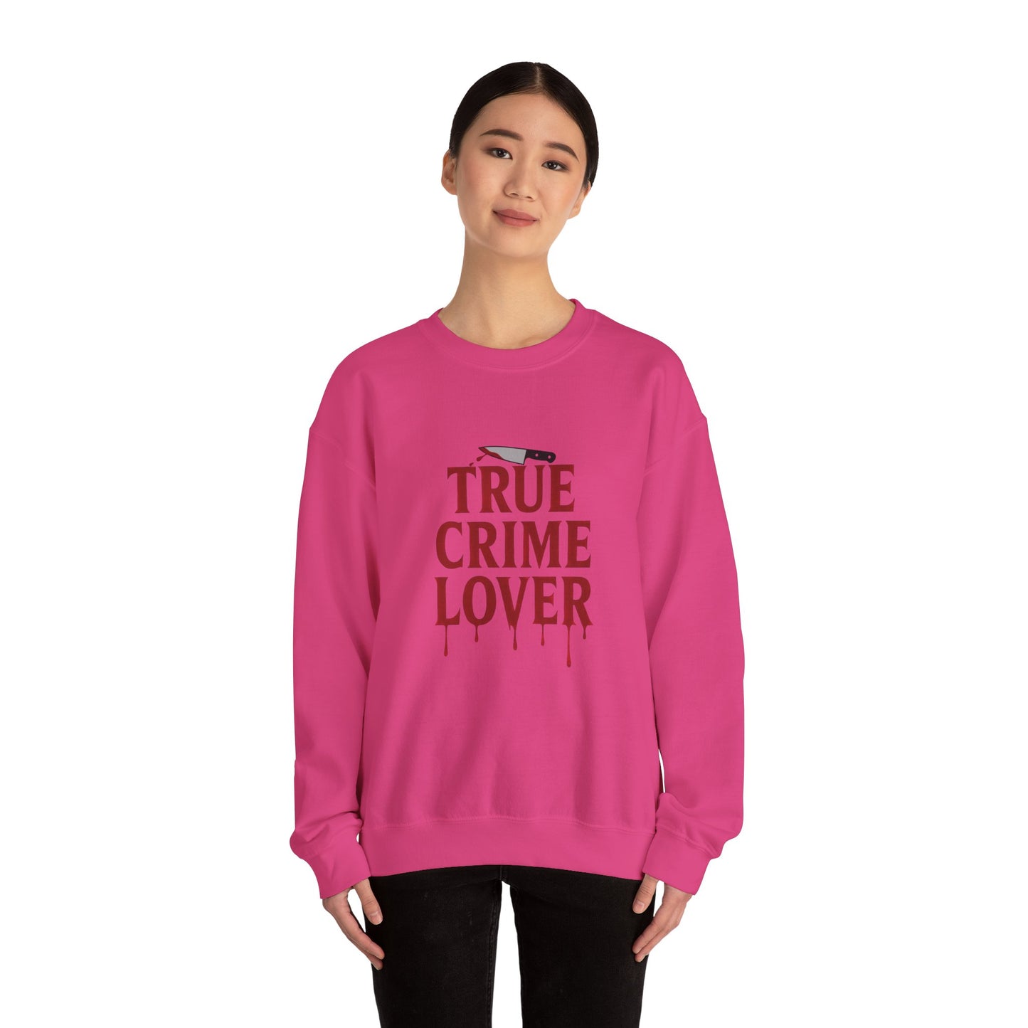 True Crime Lover Sweatshirt- Cozy Murder Show Crewneck, Funny Gift for Crime Junkies, Podcast Bingers & Sleuth Queens