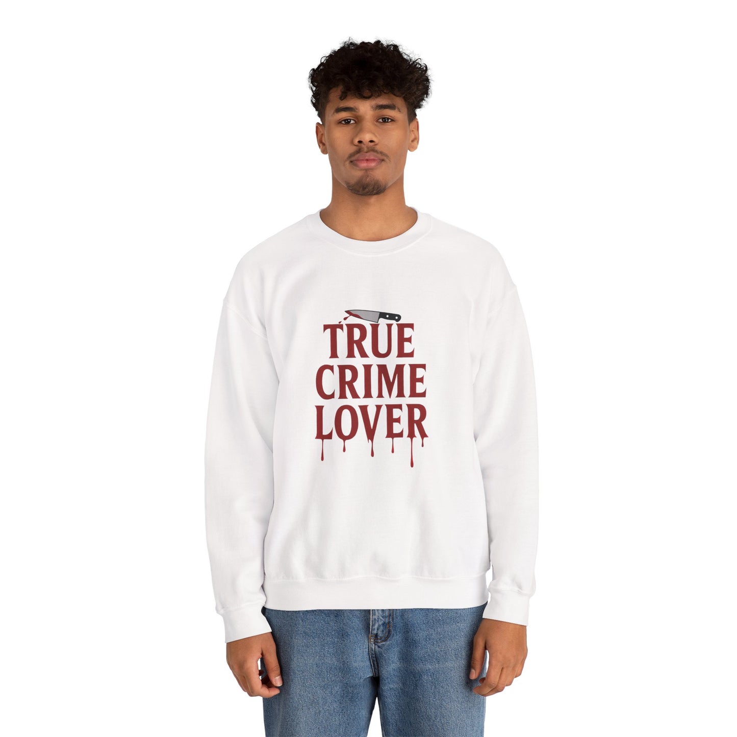 True Crime Lover Sweatshirt- Cozy Murder Show Crewneck, Funny Gift for Crime Junkies, Podcast Bingers & Sleuth Queens