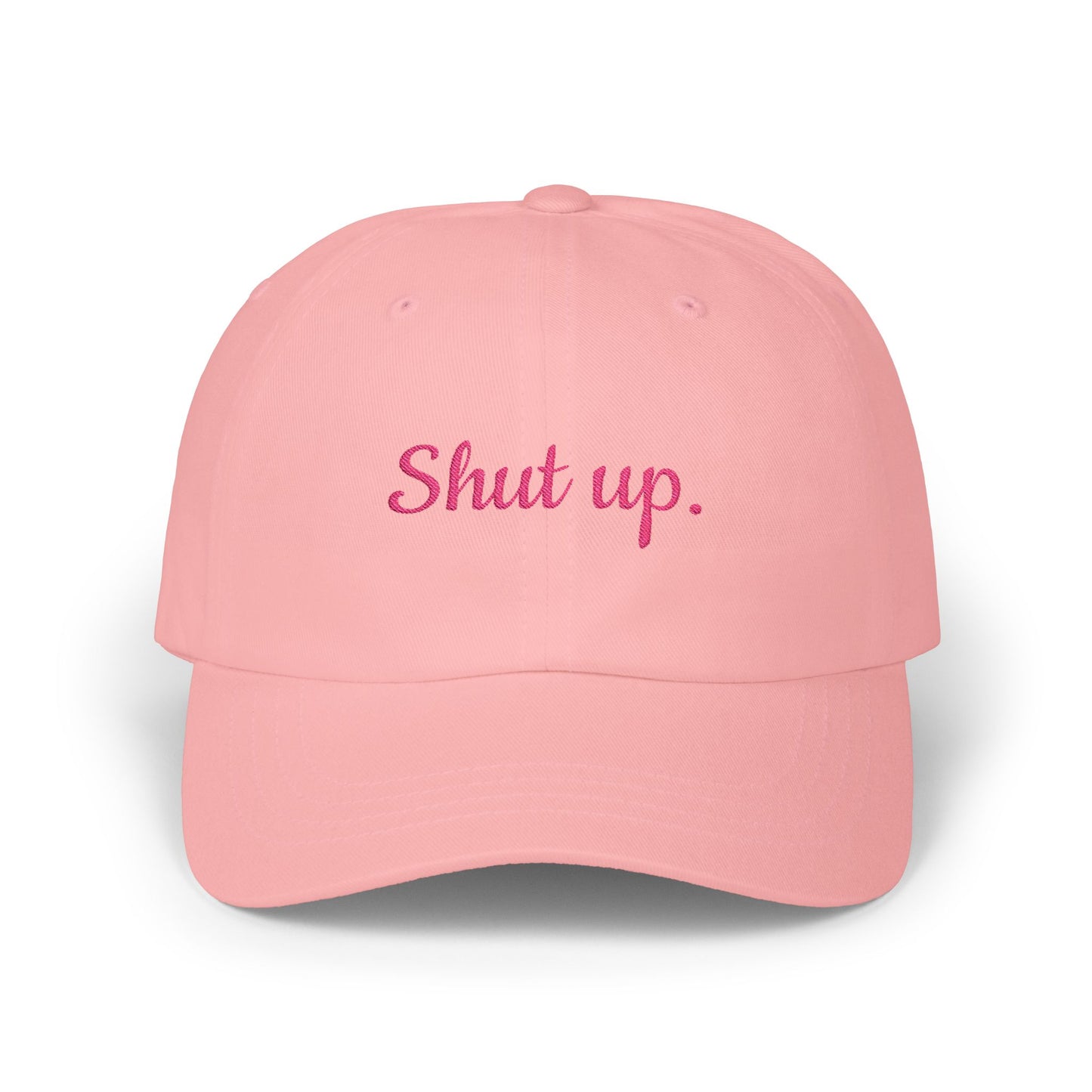 Stylish Dad Cap with ‘Shut Up’ Embroidery, Trendy Hat, Casual Gift for People Who Like Silence, Summer Accessory, Everyday Wear, Birthday Cap, Humorous Humans