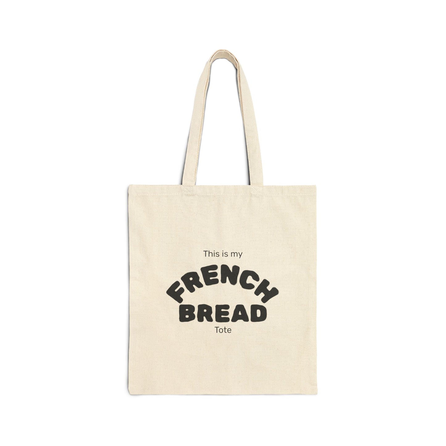 French Bread Tote Bag- Perfect Gift for Travelers, Baguette Canvas Market Bag, Parisian Aesthetic Grocery Tote, Funny Foodie Gift