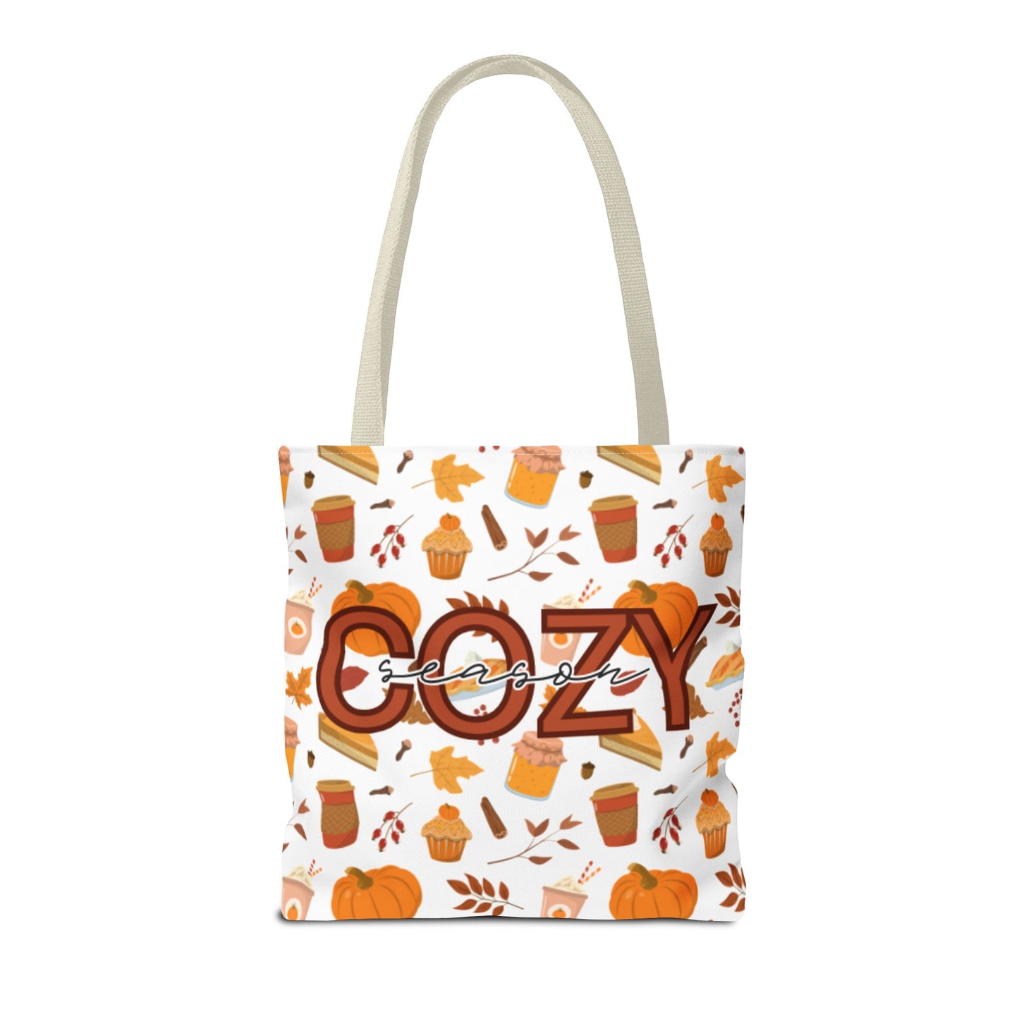 Cozy Season Tote Bag, Fall Tote, Autumn Bag, Halloween Shopping Bag, Seasonal Gift, Eco-Friendly Tote