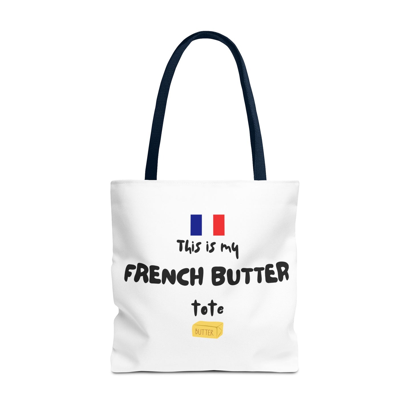French Butter Tote Bag - Perfect for Food Lovers, International Flight Crews, Shopping, Beach Days, Eco-Friendly Gift, Summer Outings