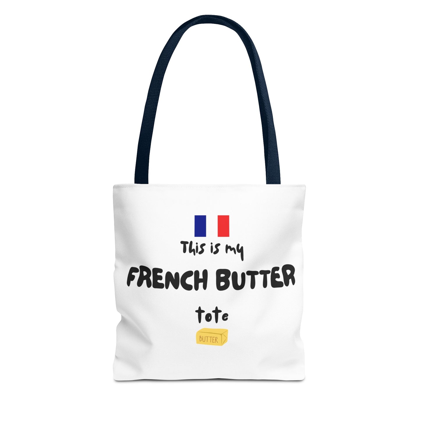French Butter Tote Bag - Perfect for Food Lovers, International Flight Crews, Shopping, Beach Days, Eco-Friendly Gift, Summer Outings