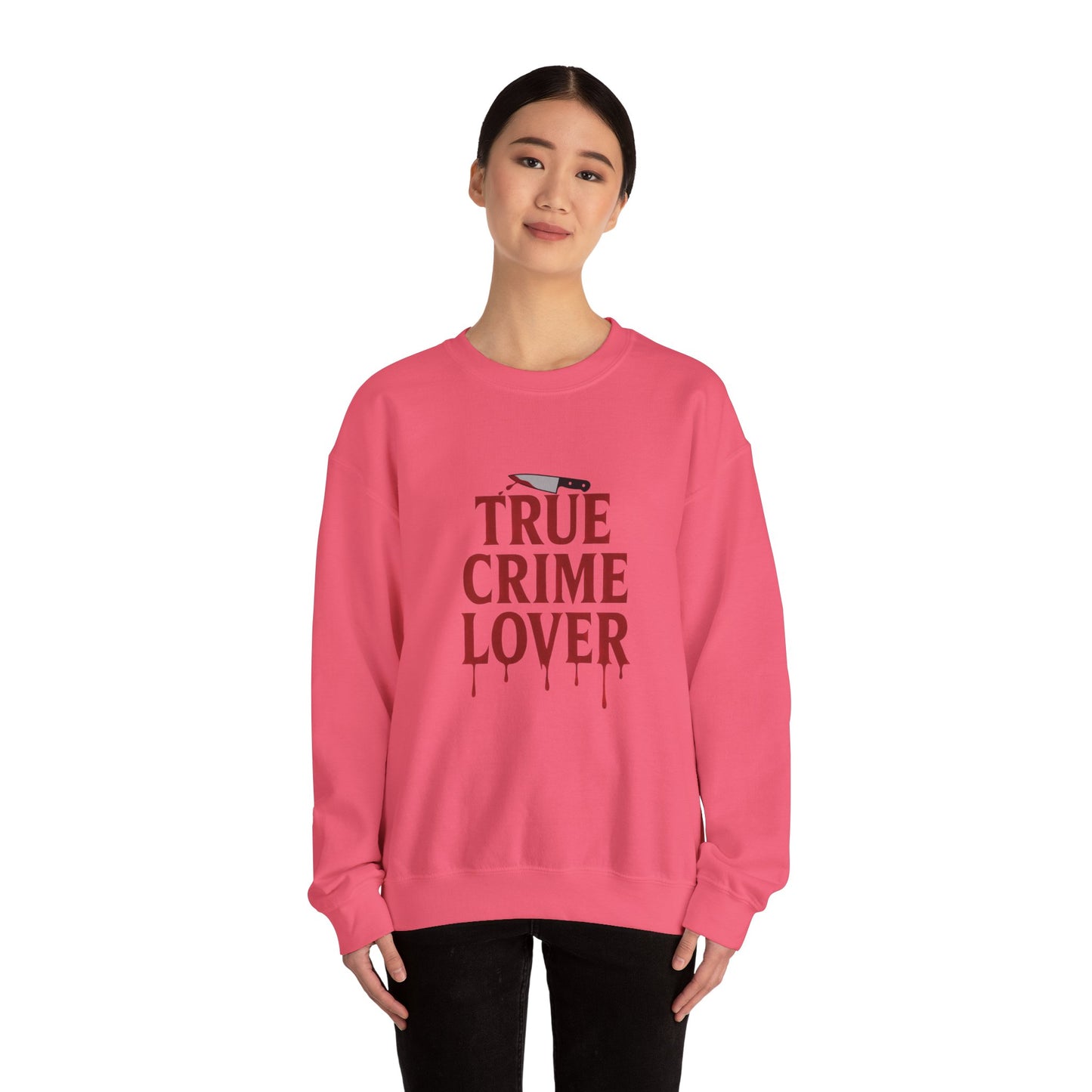 True Crime Lover Sweatshirt- Cozy Murder Show Crewneck, Funny Gift for Crime Junkies, Podcast Bingers & Sleuth Queens