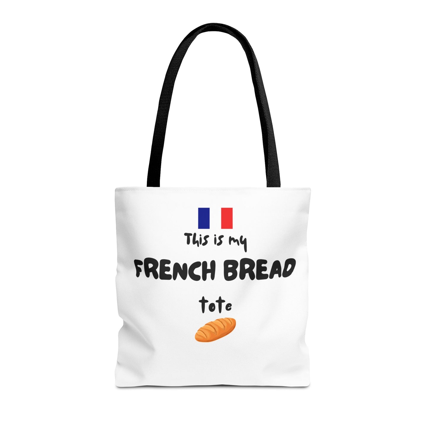 French Bread Tote Bag - Perfect for International Flight Crews, Fun Grocery Bag, Market Tote, Shopping Bag, Gift for Bakers, Bread Lovers, French Culture