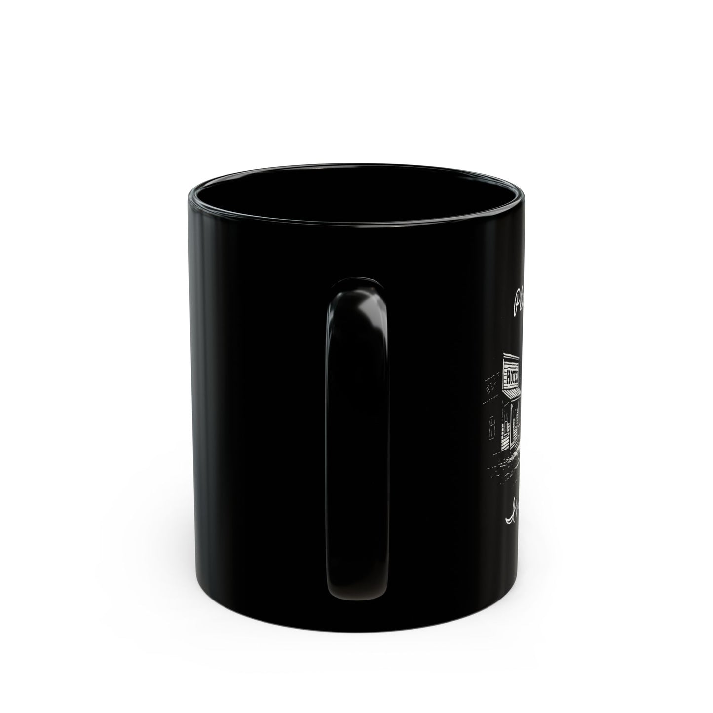 Vintage Western Saloon Black Mug- Funny Millennial Coffee Cup, Retro Humor Gift for Gen X or Elder Millennials