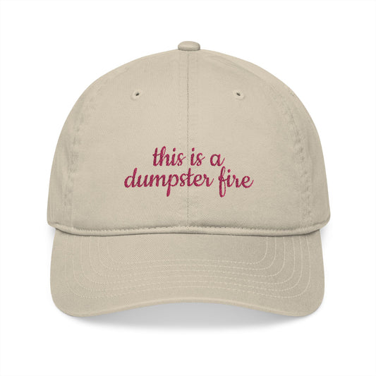 Organic Embroidered Baseball Cap - Humorous Gift, Casual Style, Unisex Hat, Summer Accessory, Everyday Wear, Funny Cap