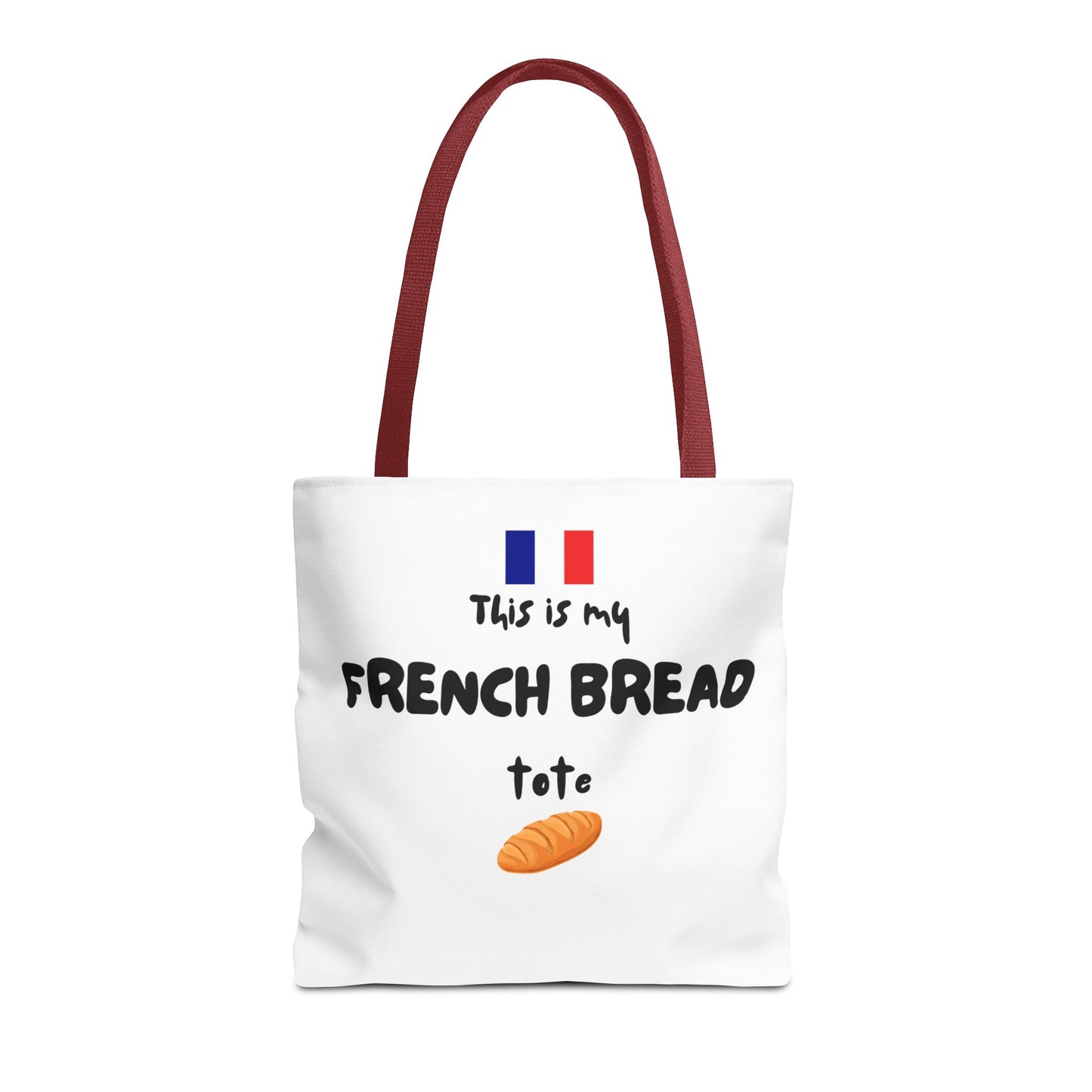 French Bread Tote Bag - Perfect for International Flight Crews, Fun Grocery Bag, Market Tote, Shopping Bag, Gift for Bakers, Bread Lovers, French Culture