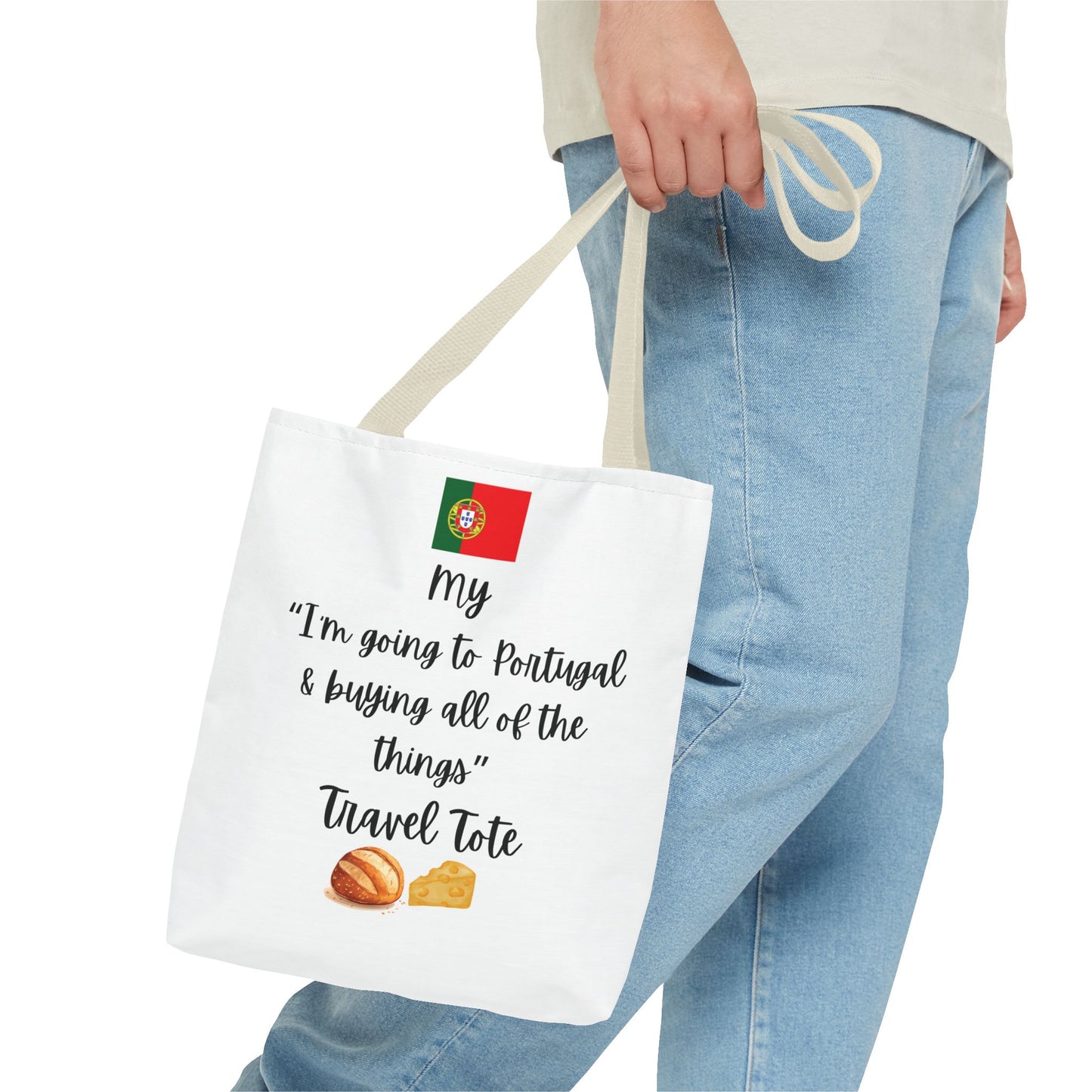 Travel Tote Bag – "My I'm Going to Portugal & Buying All of The Things" – Perfect for Flight Crews, Vacation, Beach, Shopping, Gift for Travelers, Adventure