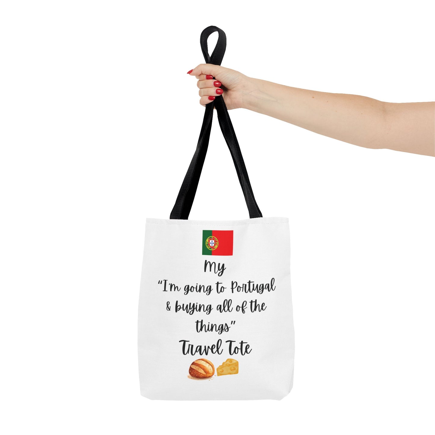 Travel Tote Bag – "My I'm Going to Portugal & Buying All of The Things" – Perfect for Flight Crews, Vacation, Beach, Shopping, Gift for Travelers, Adventure