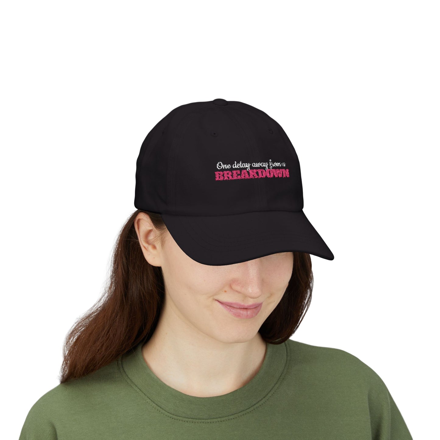 Classic Dad Cap - "One Day Away from a Breakdown" - Funny Gift for Humans with Emotions, Cool Baseball Hat, Casual Headwear, Gift for Birthdays, Gift for Random Days [...]