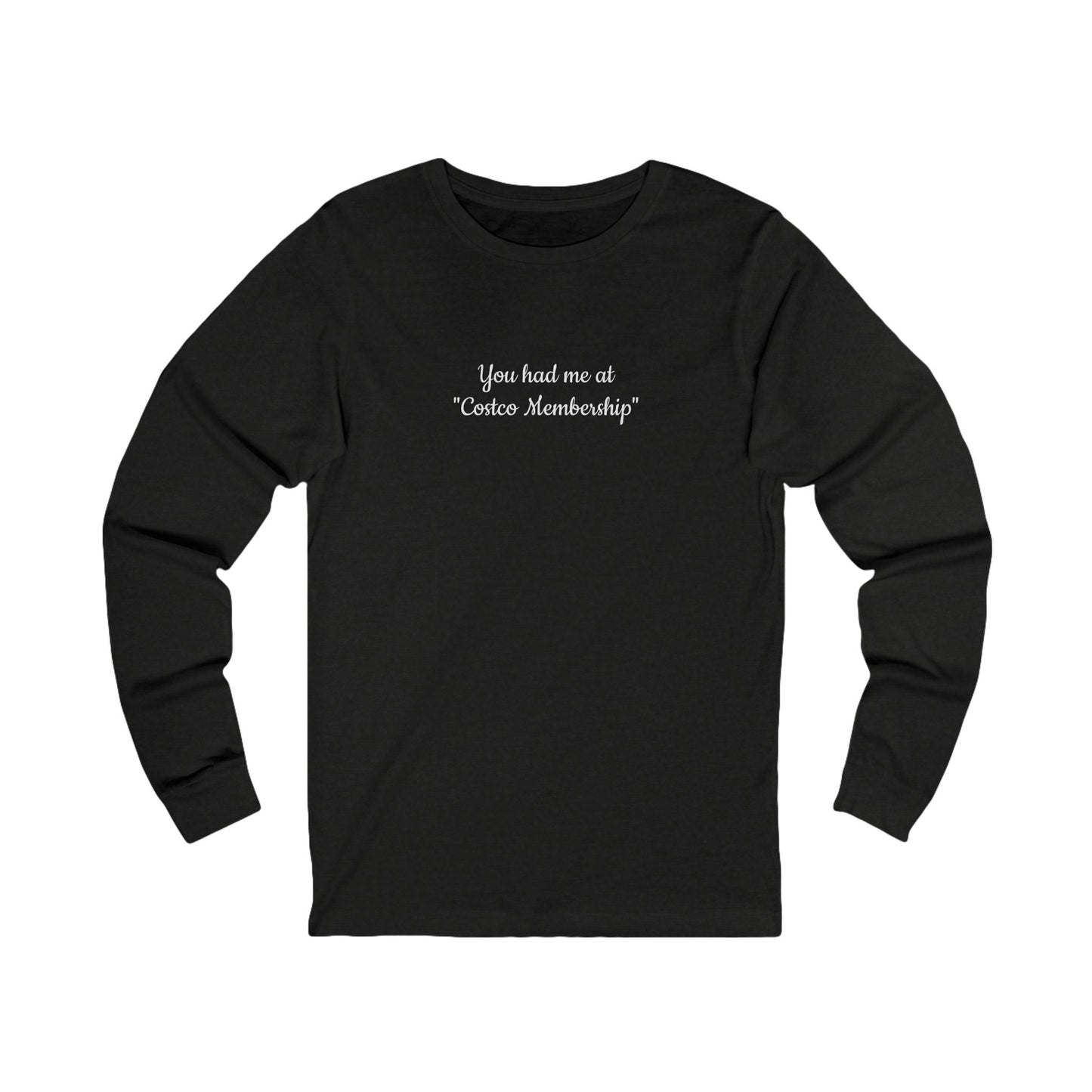 Costco Lover Long Sleeve Tee, Funny Gift, Unisex Fashion, Casual Wear, Perfect for Costco Enthusiasts & Shoppers, Birthdays, Holidays