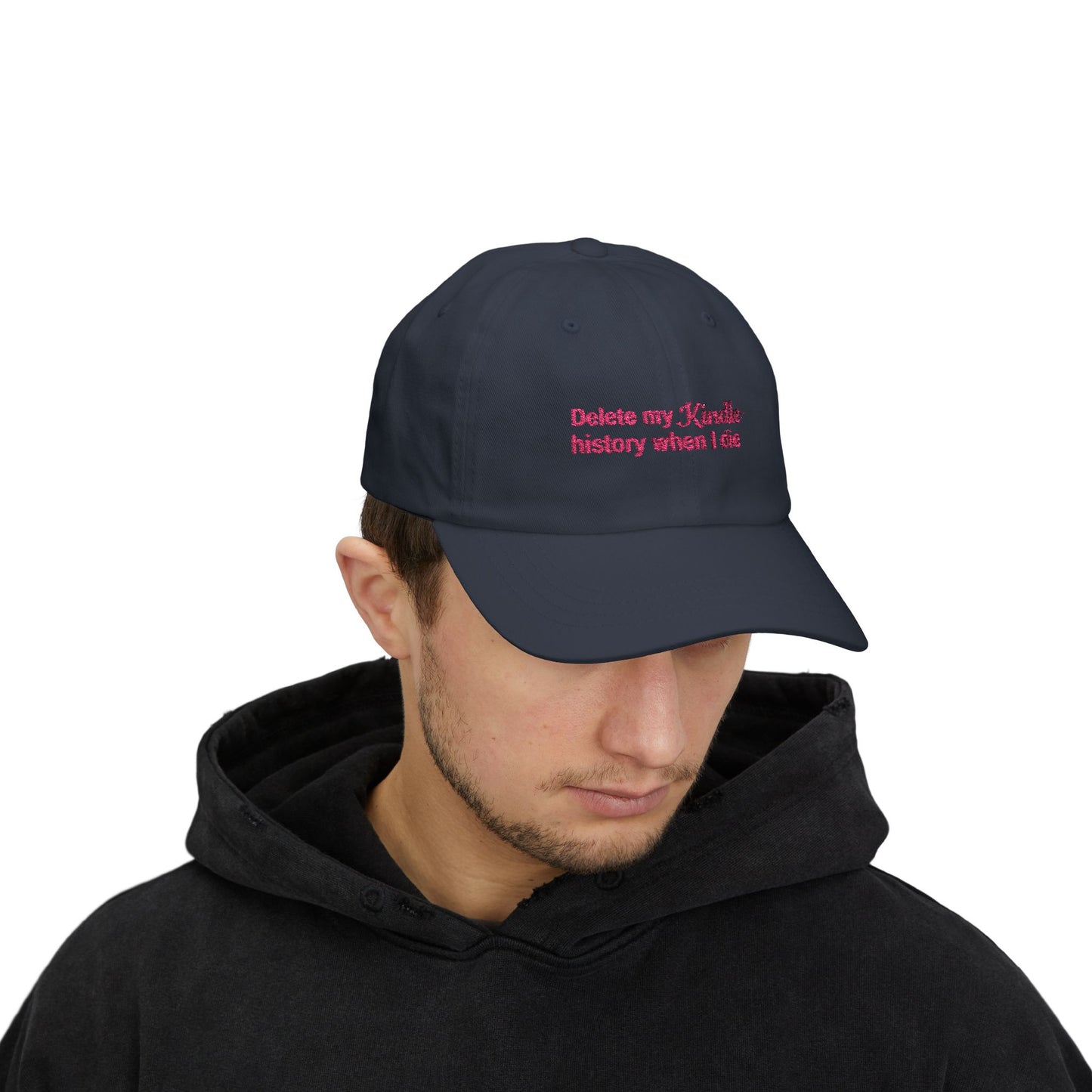 Delete My Kindle History Cap, Funny Hat, Gift for Book Lovers, Unique Gift, Casual Attire Accessory