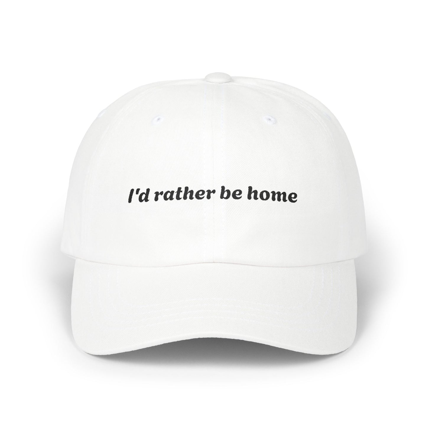 I'd Rather be Home Cap- Funny Coffee Mug for Friends, Parents, Teachers, Professionals, Humans, Tiktok Quote Mug