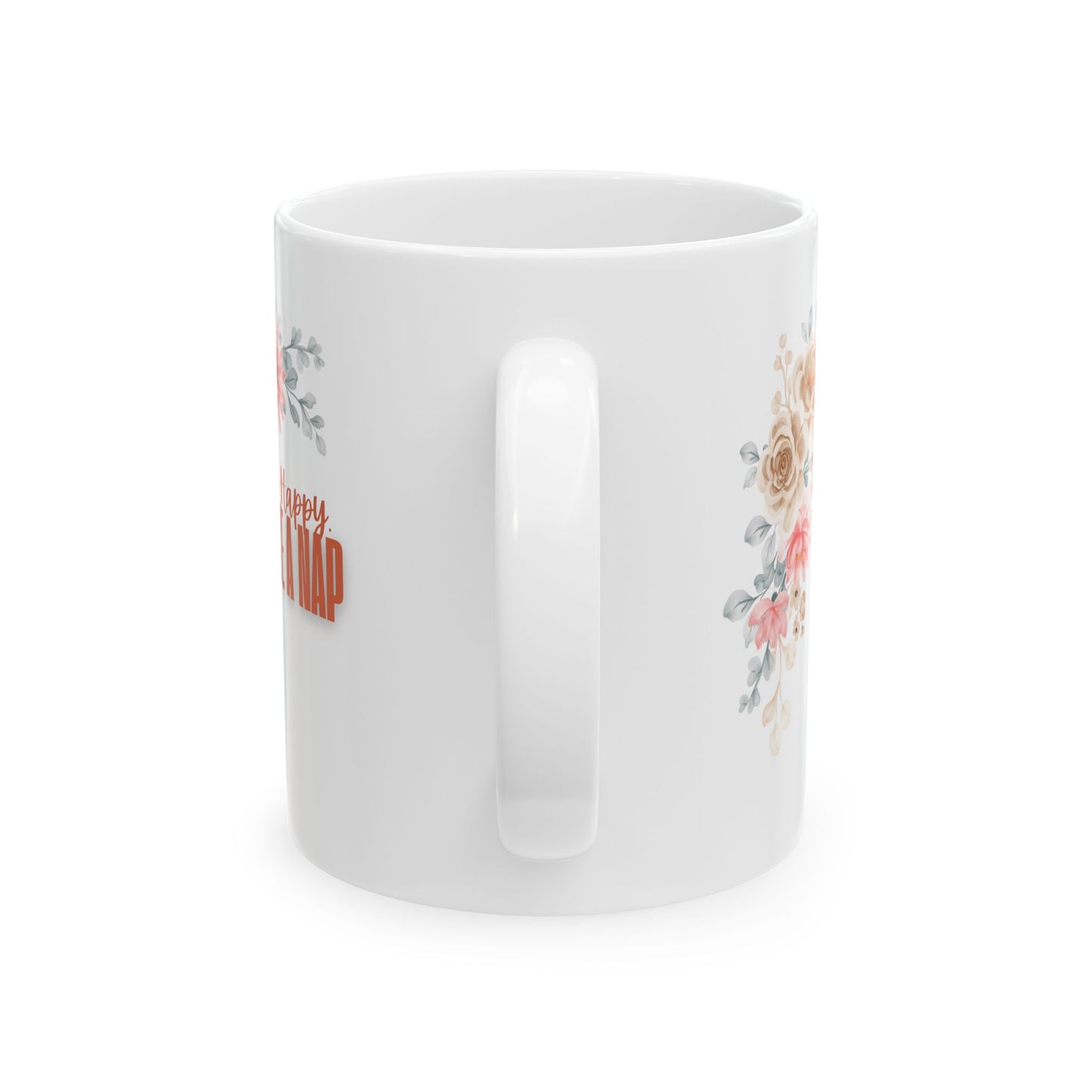 Take A Nap Floral Ceramic Mug, Coffee Gift, Happy Birthday Mug, Tea Lover's Gift, Charming Floral Drinkware, Perfect Gift for Nap Lovers
