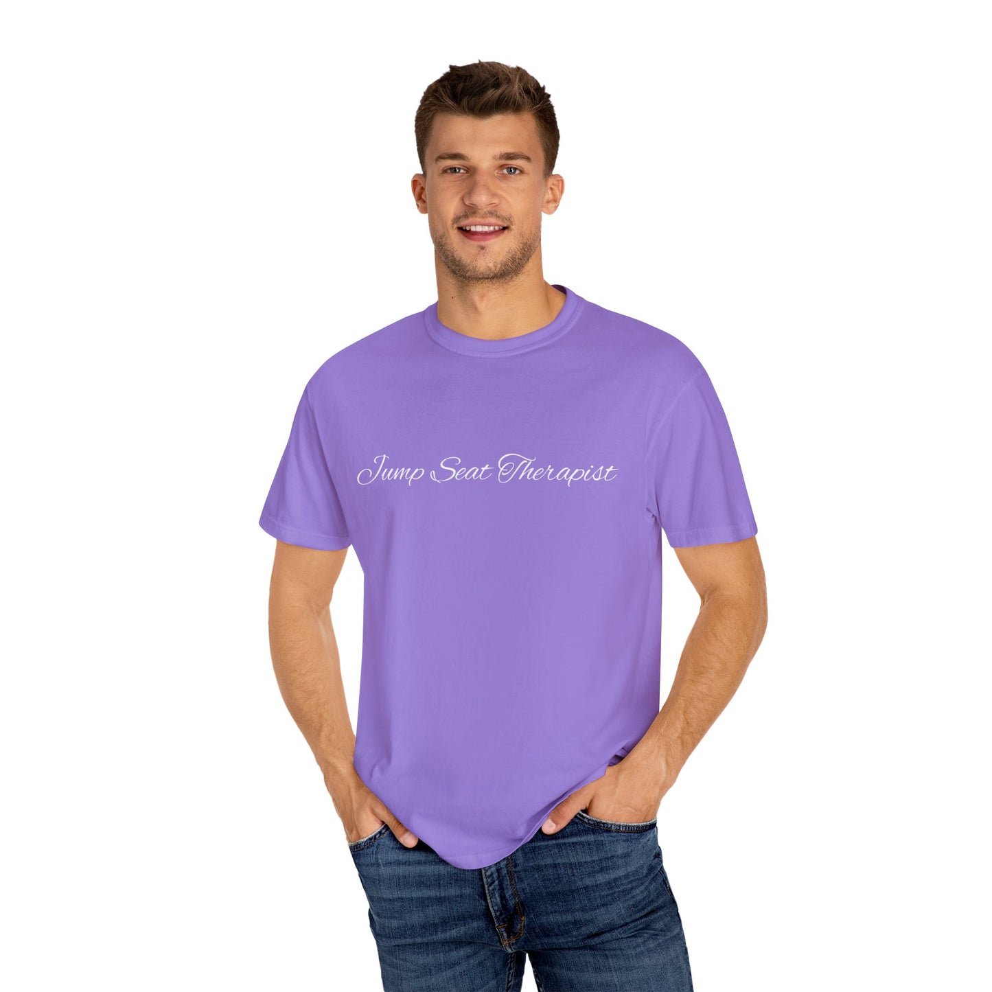Jump Seat Therapist T-Shirt- Funny Flight Attendant Tee, Cabin Crew Life Shirt, Sarcastic Aviation Gift for Airline Workers