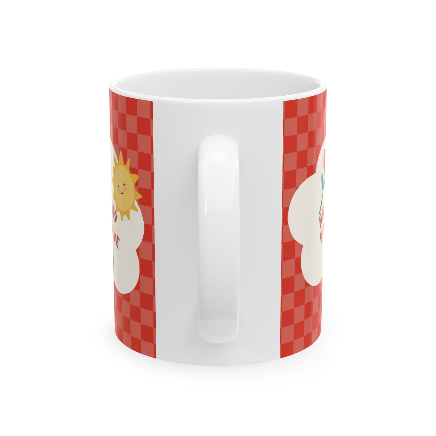 Have the Day You Deserve Ceramic Mug, Cute Coffee Cup for Home, Gift for Friends, Cheerful Mug for Birthdays, Happy Morning Mug