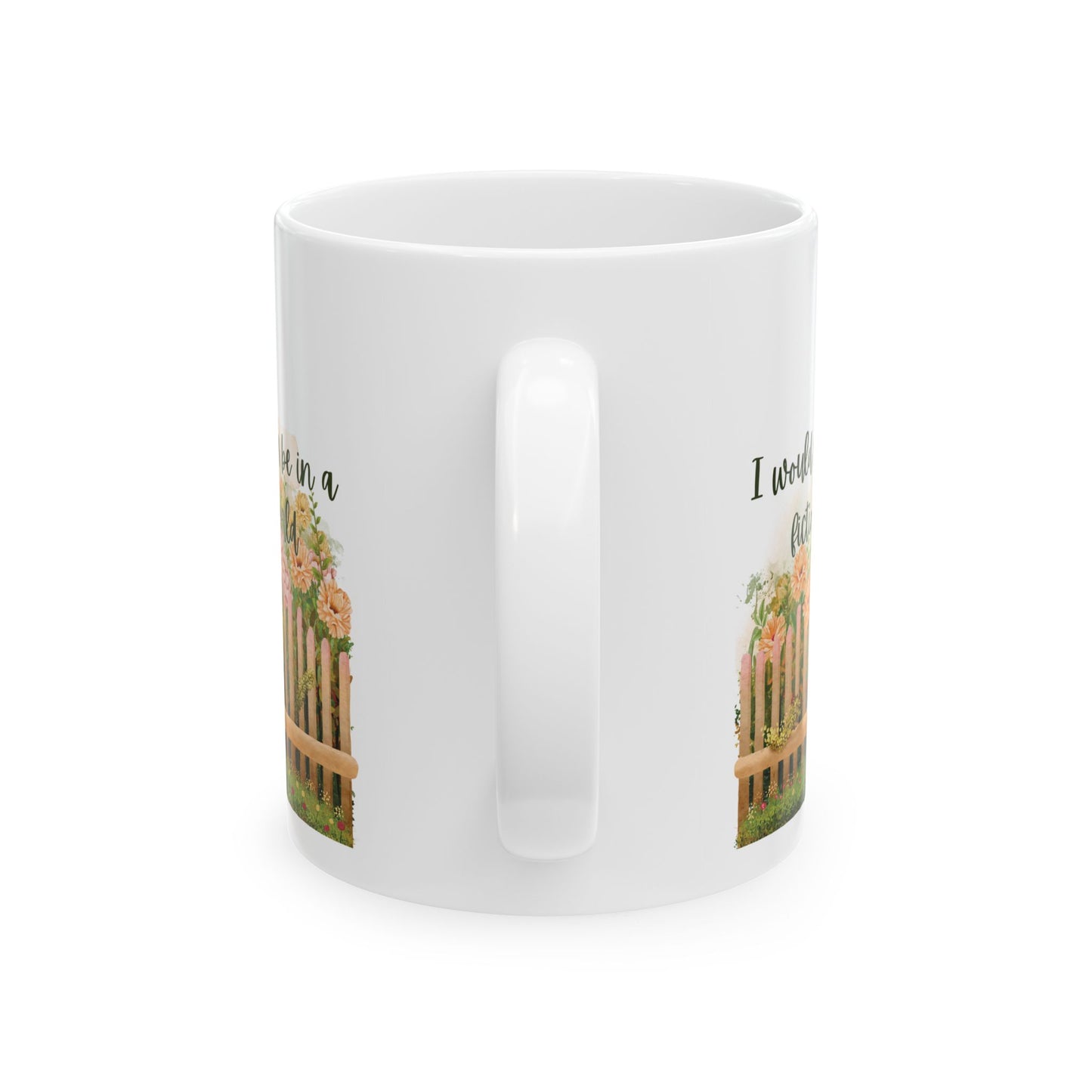 Charming Floral Garden Mug, Gift for Readers, Gardeners, Home Decor, Coffee Lover's Essential, Mother's Day, Inspirational Quote