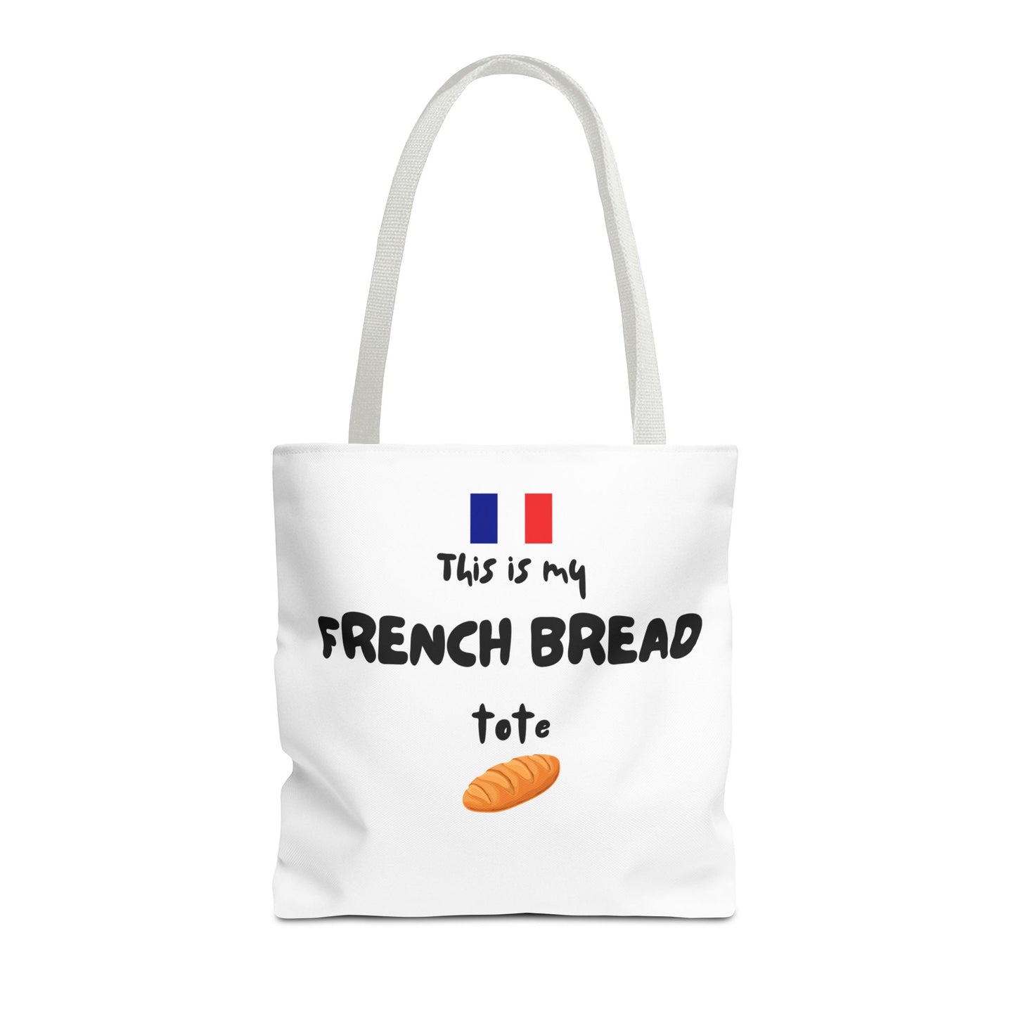 French Bread Tote Bag - Perfect for International Flight Crews, Fun Grocery Bag, Market Tote, Shopping Bag, Gift for Bakers, Bread Lovers, French Culture