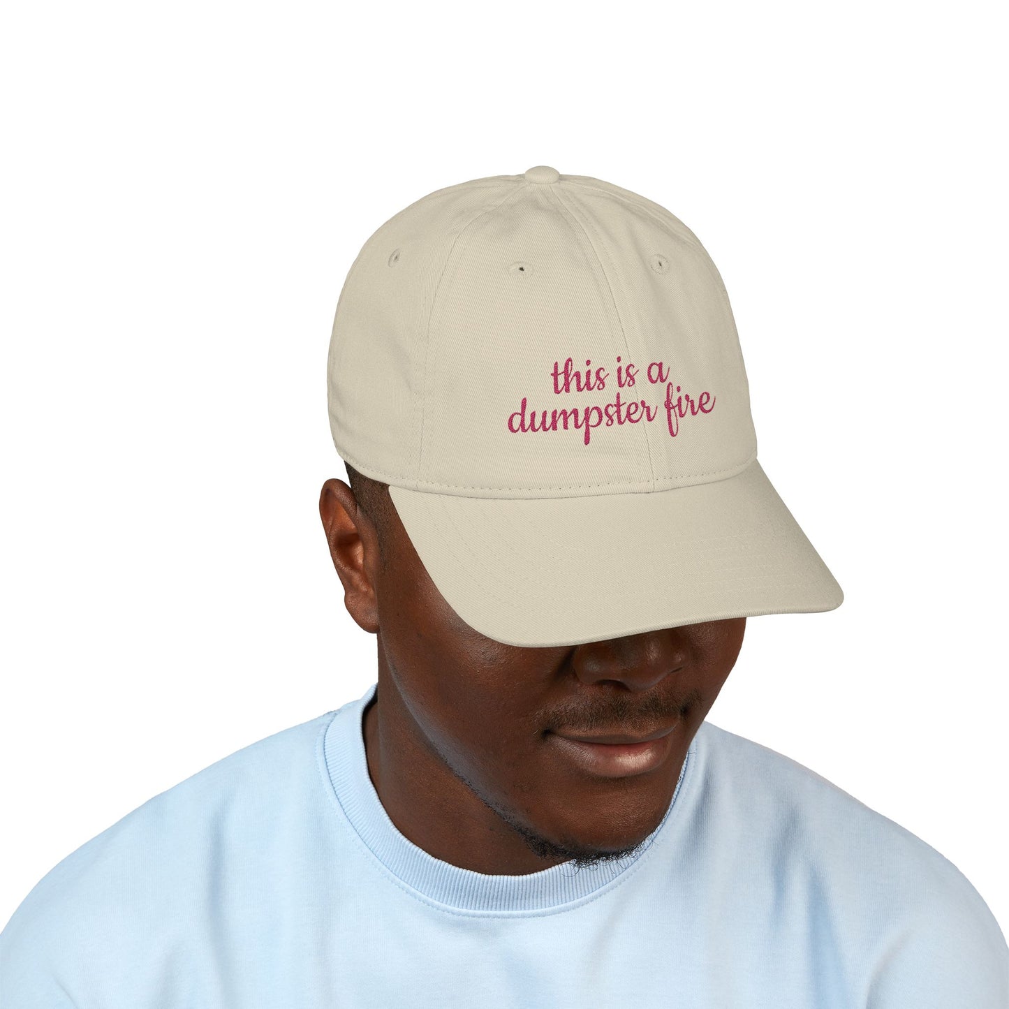 Organic Embroidered Baseball Cap - Humorous Gift, Casual Style, Unisex Hat, Summer Accessory, Everyday Wear, Funny Cap