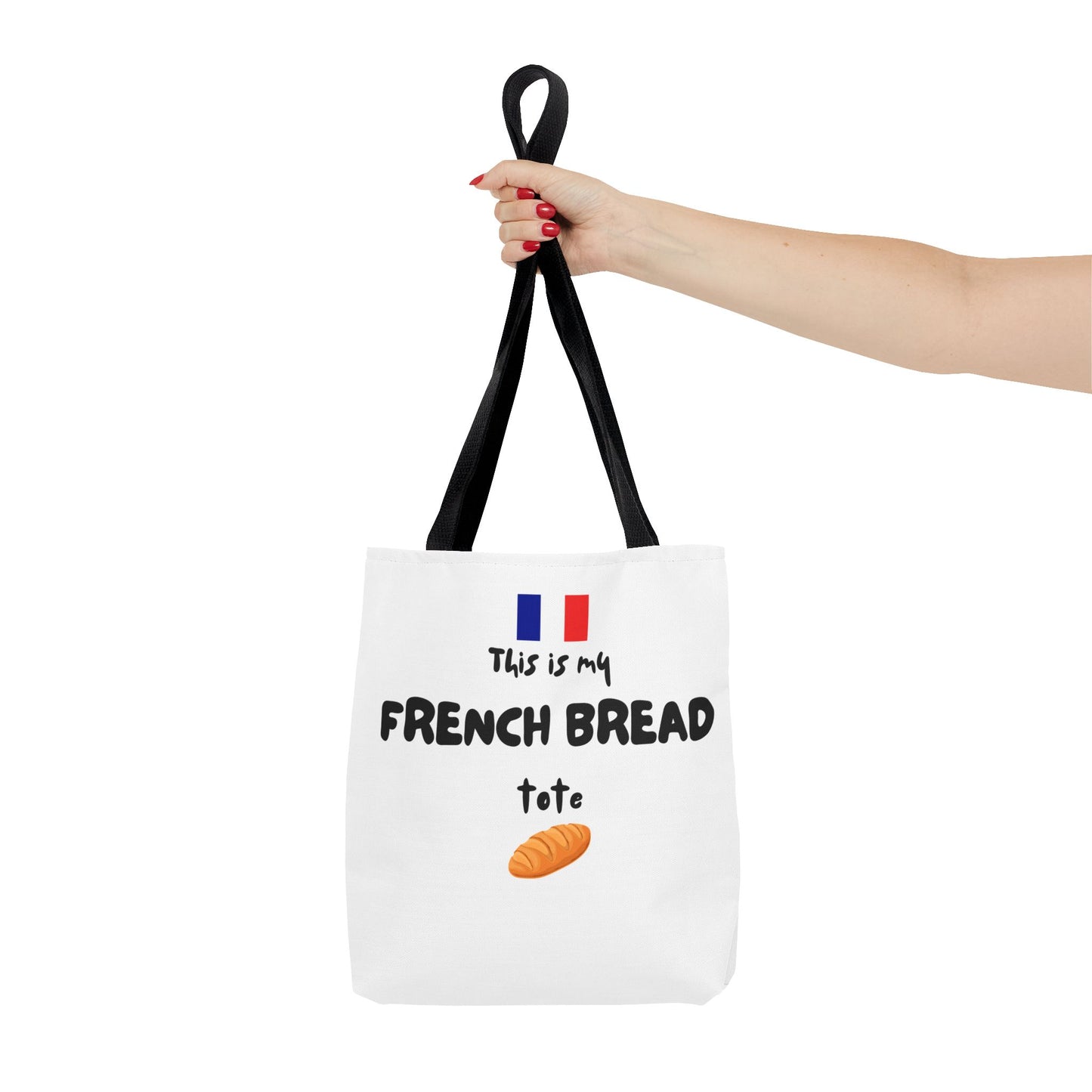 French Bread Tote Bag - Perfect for International Flight Crews, Fun Grocery Bag, Market Tote, Shopping Bag, Gift for Bakers, Bread Lovers, French Culture