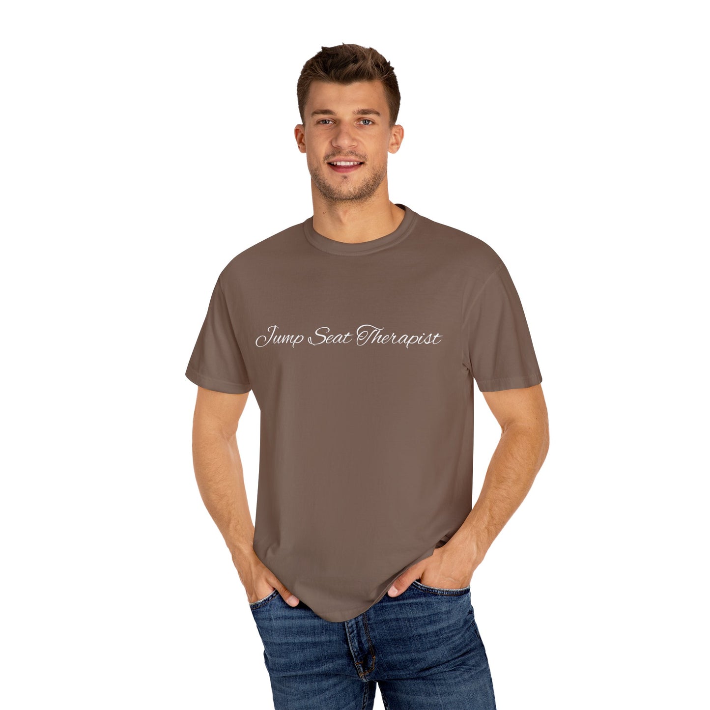 Jump Seat Therapist T-Shirt- Funny Flight Attendant Tee, Cabin Crew Life Shirt, Sarcastic Aviation Gift for Airline Workers