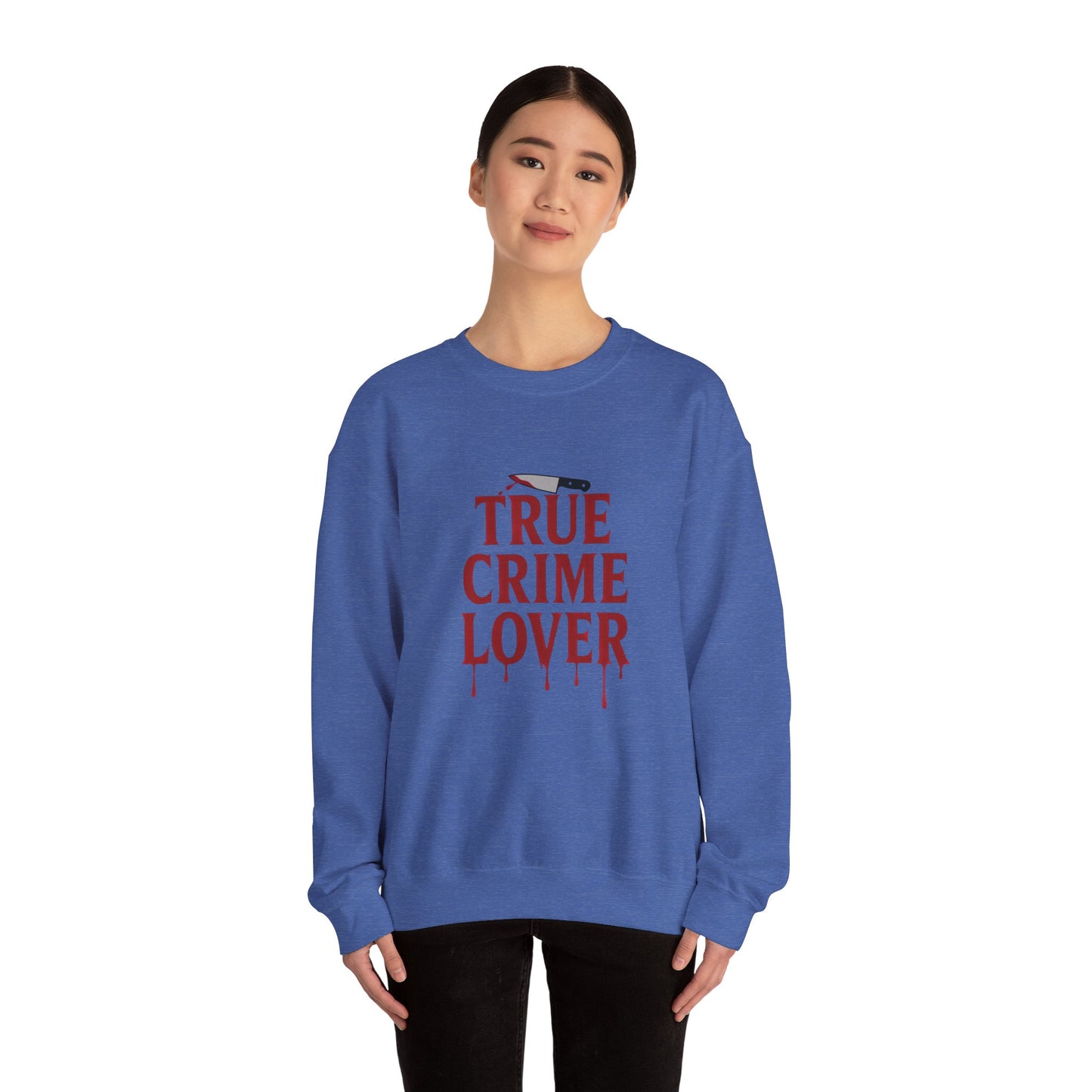 True Crime Lover Sweatshirt- Cozy Murder Show Crewneck, Funny Gift for Crime Junkies, Podcast Bingers & Sleuth Queens