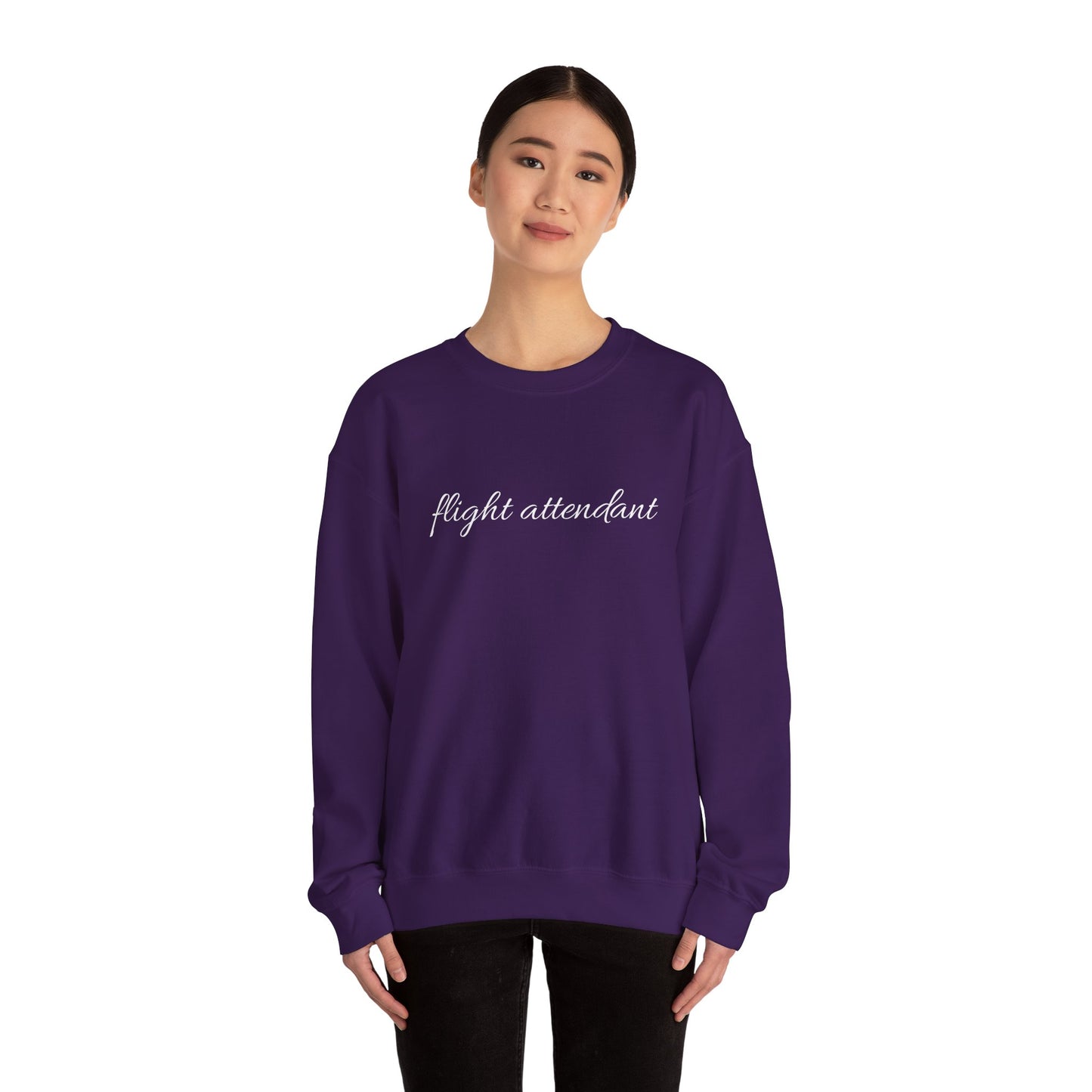 Flight Attendant Sweatshirt- Cozy Crew Life Pullover, Funny Airline Crew Gift, Travel Day Essential for Aviation Lovers