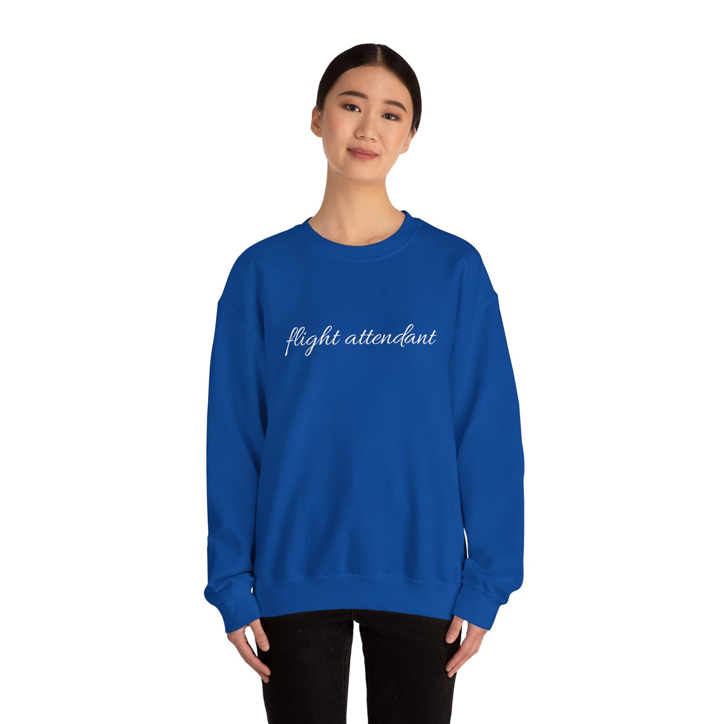 Flight Attendant Sweatshirt- Cozy Crew Life Pullover, Funny Airline Crew Gift, Travel Day Essential for Aviation Lovers