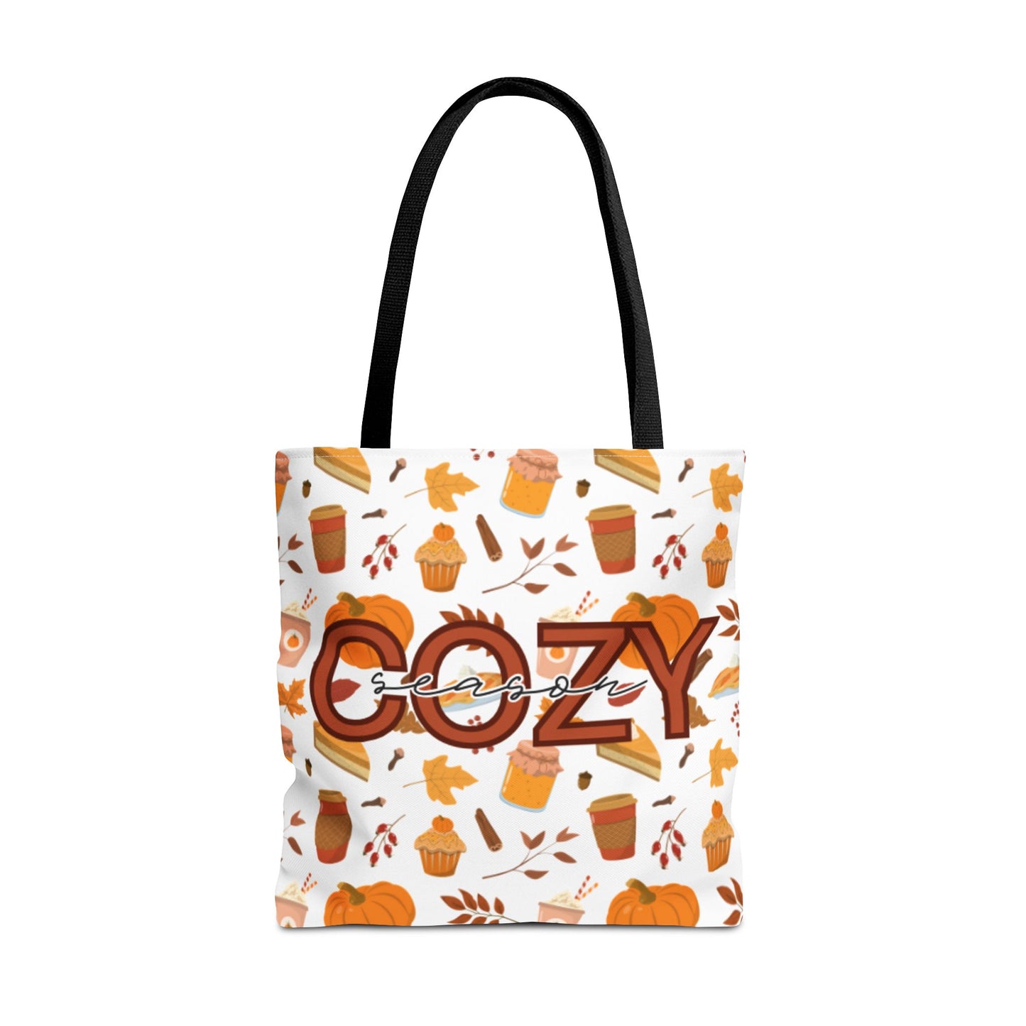 Cozy Season Tote Bag, Fall Tote, Autumn Bag, Halloween Shopping Bag, Seasonal Gift, Eco-Friendly Tote