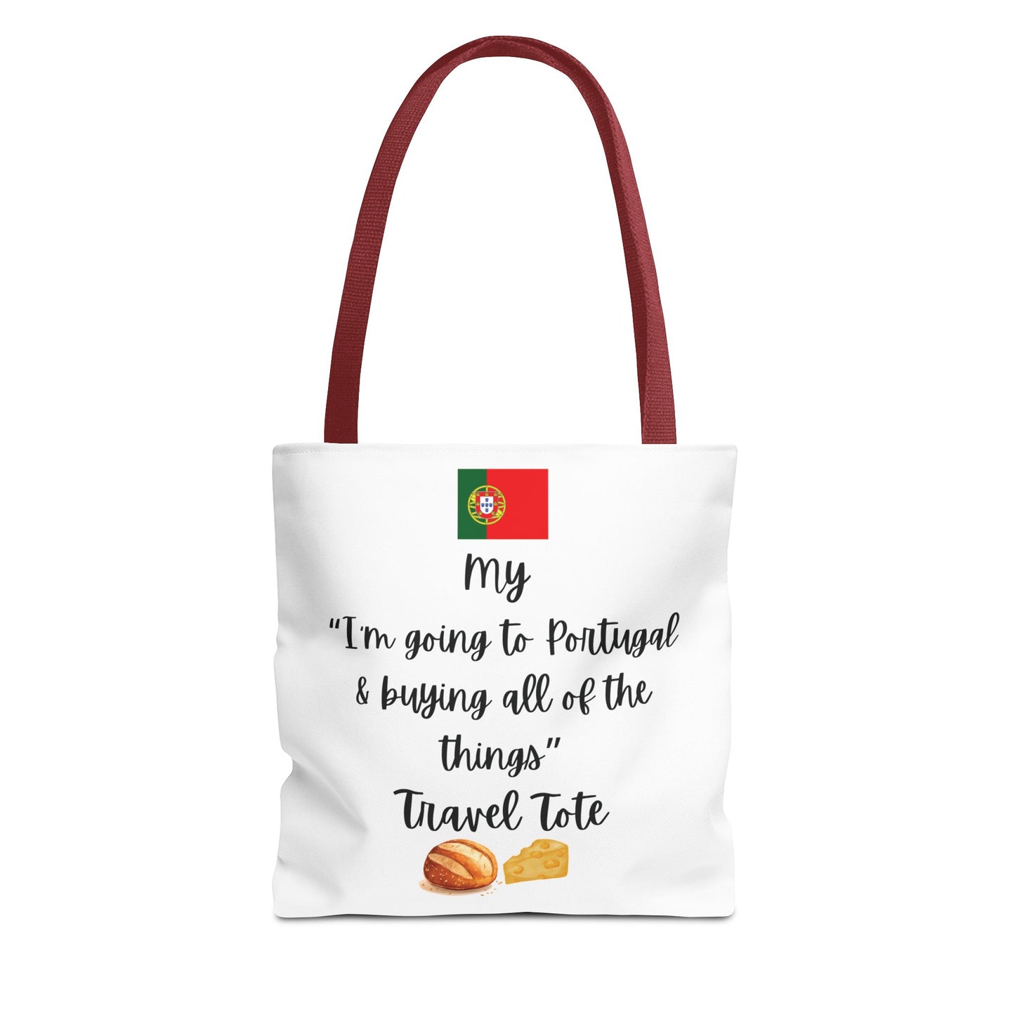 Travel Tote Bag – "My I'm Going to Portugal & Buying All of The Things" – Perfect for Flight Crews, Vacation, Beach, Shopping, Gift for Travelers, Adventure