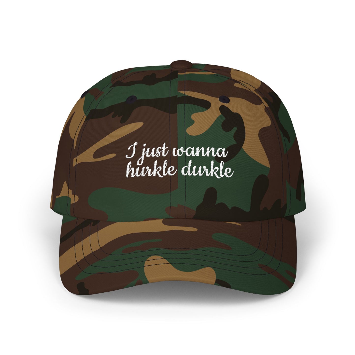 Casual Dad Cap - I Just Wanna Hurtle Durkle, Gift for People Who Love Sleep, Unique Cap for Humans, Everyday Wear, Trendy Hat